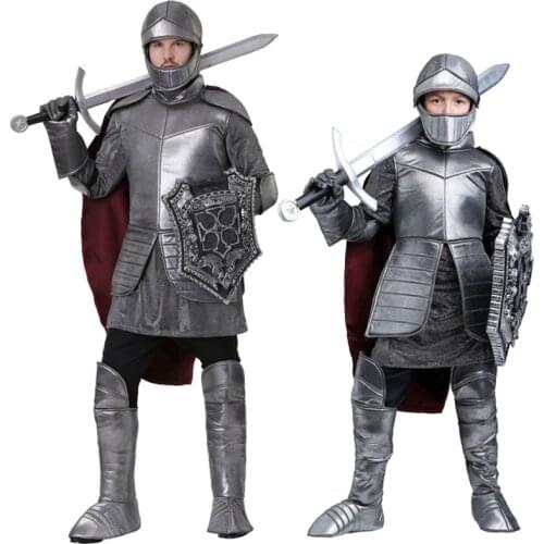 New Halloween Party Kids Royal Warrior Knight Costumes Boys Soldier Children Medieval Roman Cosplay Carnival Fancy Dress for kid