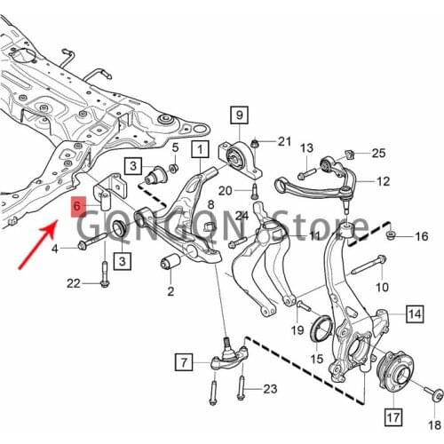 CAR Triangle Arm Small Rubber Sleeve Mount 2015-2020vol voxc90 xc60 v90 cross country v90 v60 s90l s90 Bracket Front wheel lower