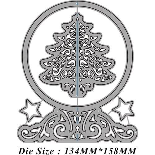 Metal Cutting Dies for 2021 New Scrapbooking Crystal Ball Frame Edge No Stamps Crafts Background Cutter Paper Cardmaking Stencil