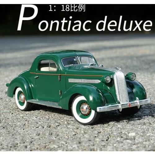 Diecast Car Model Toy 1/18 Scale Metal Alloy Classic Car Model Vintage pontiac deluxe 1936 For Collection