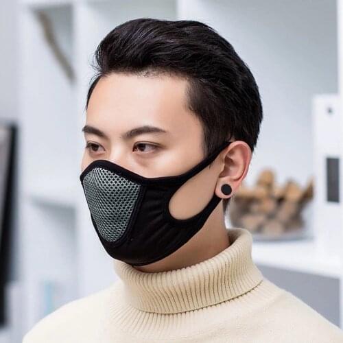 Fashion Protection Mask For Men Adult Breathable Mesh Face Masks Black Facemask Earloops Mouth Covering Cosplay Decoration