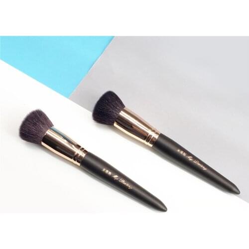 MyDestiny BUFFER BRUSH 003 - Soft Natural Hair Flat Top Powder Blush Brush - Beauty Makeup Blender Tool