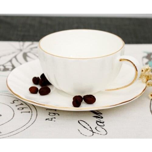 Bone China Coffee Cup Set Afternoon Cups Nordic Simple Style Ceramic Mug Simple Breakfrist Milk Water Mugs Tableware Wholesale