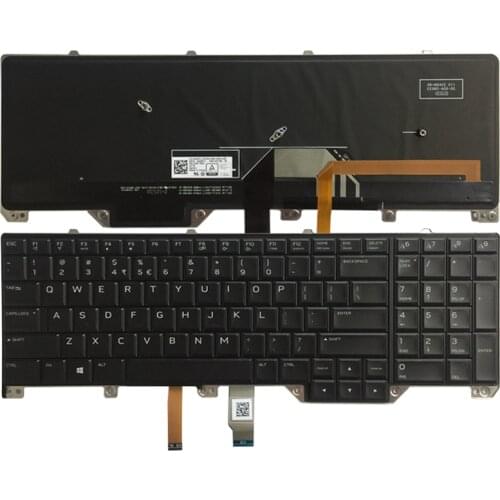 NEW UI keyboard for DELL Alienware M17 17 R4 R5 laptop Keyboard with Backlit 0ND5TJ PK1326T1B01
