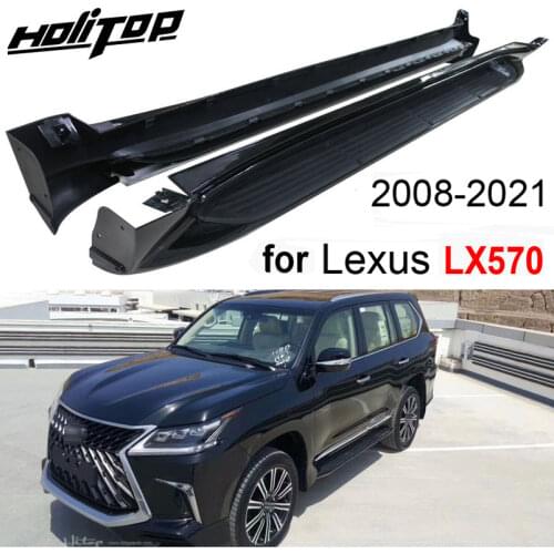 New arrival side bar running board side step pedals foot step for LEXUS LX570 2011-2020,white&black,good quality factory