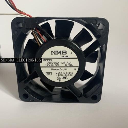 New Projector fan For NMB 12V double ball fan 06020sa-12t-au 4cm PWM 6020 4-wire temperature control fan