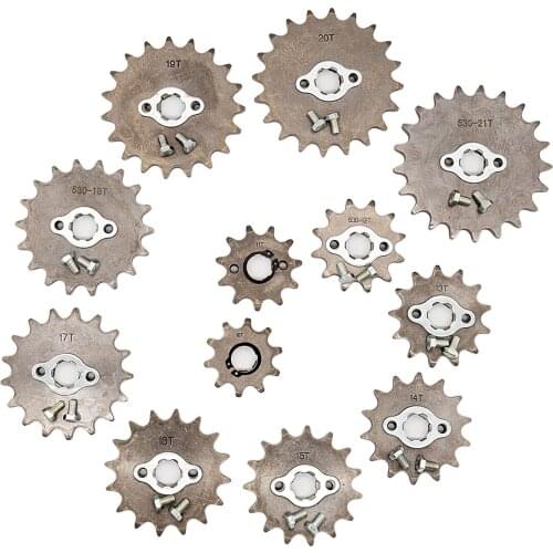530 Chain 20mm 10 11 12 13 14 15 16 17 18 19 20 21 Teeth Front Engine Sprockets For 200 250cc Dirt Bike ATV Quad Buggy Motorbike