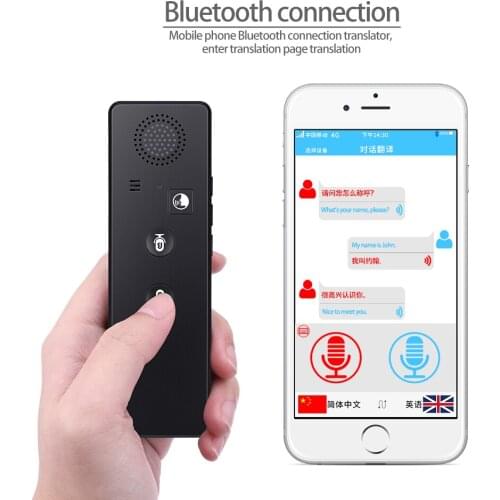 New upgrade real-time Translator 40 Language Voice Bluetooth Translation Device Intelligent Portable Instant Voice Translator