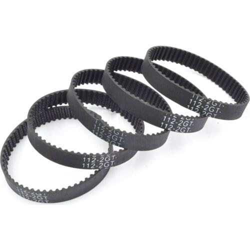 5pcs GT3 2MGT 2M 2GT Synchronous Timing Belt, Pitch Length 116/118/120/122/124, Width 6mm/9mm, Teeth 58/59/60/61/62, in