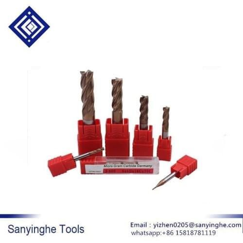 S600 10-20mm Free shipping cnc cutting tools 1 pcs 60 degrees tungsten steel milling cutter cnc router bit Alloy coated end mill
