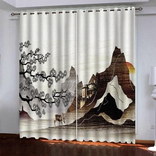 Grey Plum curtains Customized 3d curtains new window balcony thickened windshield blackout curtains