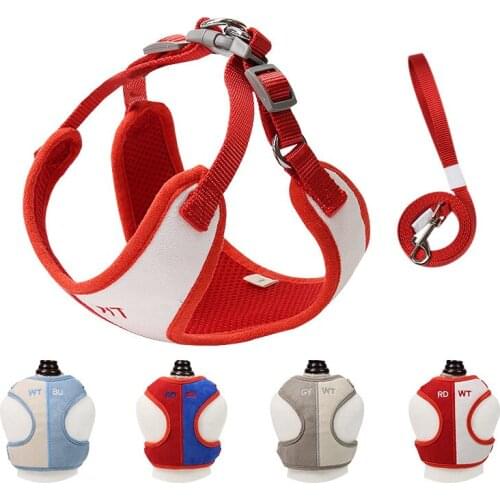 Dog leash dog harness breathable dog accessories dog supplies cat accessories chihuahua accesorios dog harness and leash set