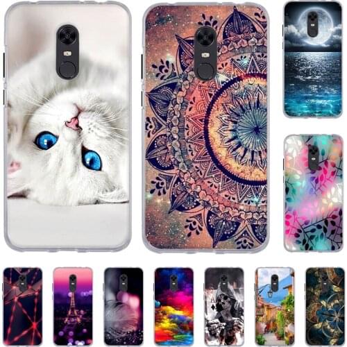 Silicone Cover For Xiaomi Redmi 5 Plus Case Cartoon Printing Cool Animal 5.99' Case for Xiomi Redmi 5 plus Cover Phone Cases