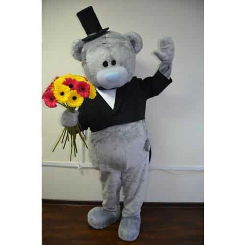 Wedding Furry Bear Mascot Costume Cute Cartoon Doll Cosplay Suit Groom Confession Bride Mascot Decoration