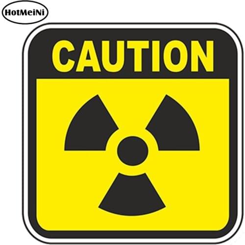 HotMeiNi Car Styling Car Sticker Caution Vinyl Sticker Laptop Travel Luggage Waterproof Accessories 13 x 13cm