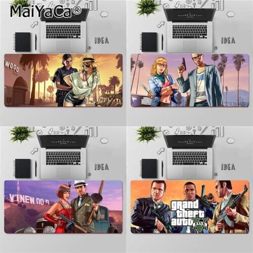 Maiya High Quality for boys GTA 5 DIY Design Pattern Game mousepad Rubber Computer Gaming mousepad