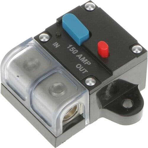 High Current 150 Amp 0 or 4 Gauge AWG Circuit Breaker 12 Volt Car Audio Fuse