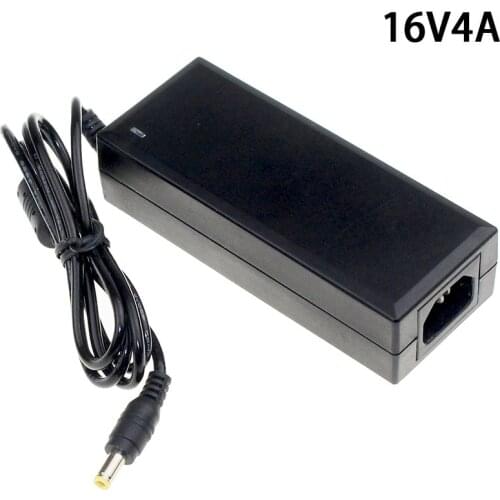 LCD Monitor Laptop AC Adapter 16V 4A 5.5*2.5/5.5*2.1 Mm Switching Power Supply Charger 16V 4A 64W AC DC