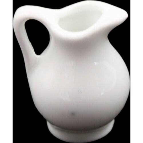 1pcs Dollhouse Miniature Porcelain Mini Ceramic Vase Accessories Doll House Miniatures 1:12 Accessories