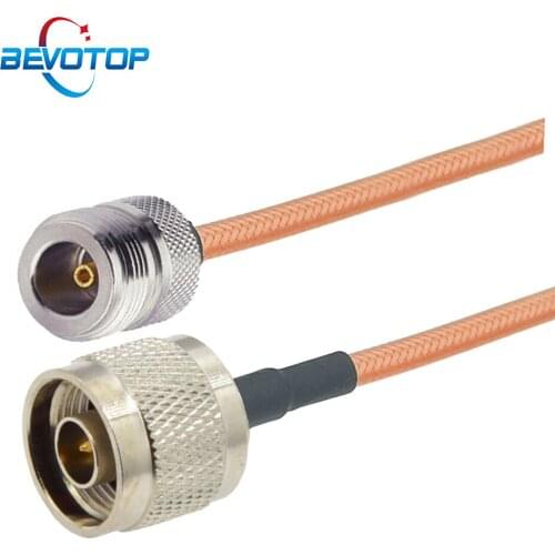 1PCS RG142 N Male Plug to N Female Jack RF Cable Adapter Coaxial Jumper Pigtail RG-142 Extension Cable 15CM 50CM 1M 5M 10M