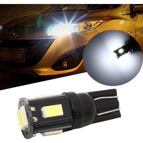 10pcs T10 LED W5W LED Bulb 168 194 Car Accessories Clearance Lights Reading Lamp Auto 12V 6000K White Motor
