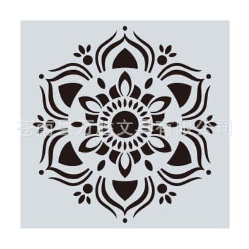 15*15 Mandala Layering Stencils for Diy scrapbook/photo album Decorative Embossing spray painting tool graffiti hand home decor