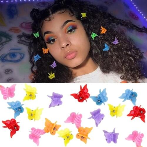 20/50/100PC Mixed Color Butterfly Hair Clips Grip Claw Barrettes Mini Clamps Jaw Hairpin Headdress Hair Styling Accessories Tool