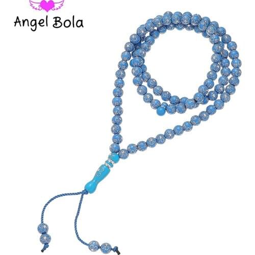 8 Mm 99 Yoga Decompression Muslim Prayer Islam Unisex Charm Bracelet Jewelry Wholesale