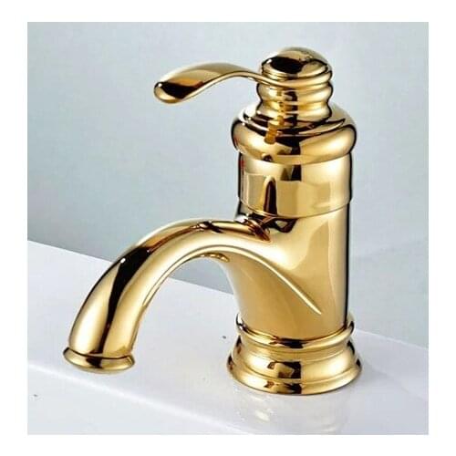 Free shipping DONA4003 teapot golden bathroom basin mixer tap from DONA SANITARY WARE solid brass bathroom basin sink faucets