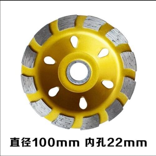 FREE SHIPPING 1PC small segmented 100*22*5mm cup wheel for grinding marble/granite/ceramic/concrete