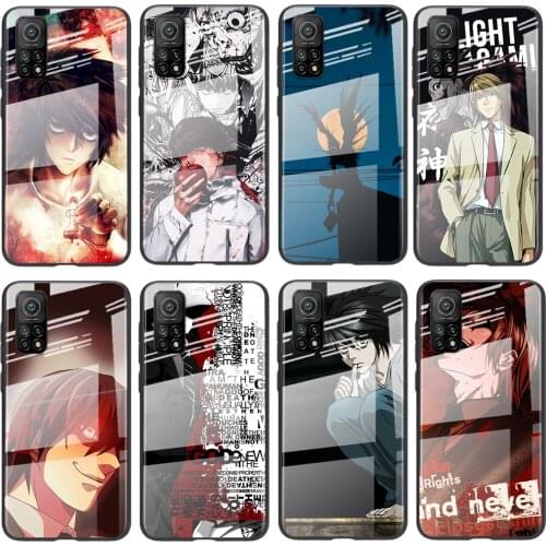 Tempered Glass Hot Luxury Cover Anime death note For Xiaomi POCO F3 F2 X3 NFC X2 M2 Pro Shockproof Shell Phone Case
