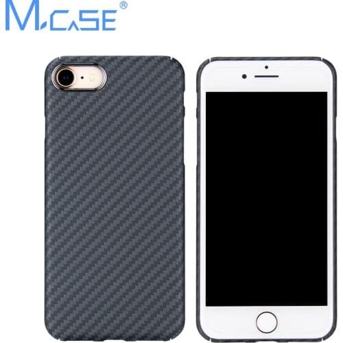 Mcase Full Protection Aramid Fiber Case for iPhone 7 8 Cover Back Matte Shockproof Phone Case for iPhone 7 8 Antiknock Cover Bag
