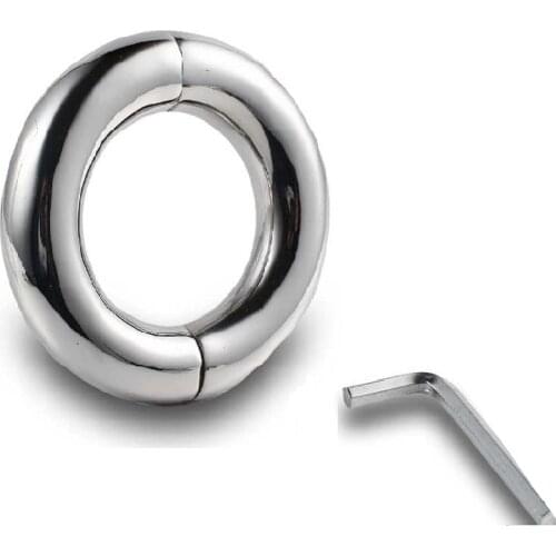 Dia 30/33/40/45/50mm choose Stainless Steel Pendant Ball Stretcher penis Cock ring Metal Slave Sex Toy for Men Scrotum Restraint