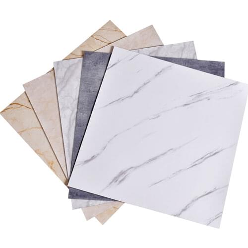 Home Decor Vinyl Wall Stickers Marble Self Adhesive Floor Tile Matte and Glossy Bedroom Living Room Renovation Non-slip Covering