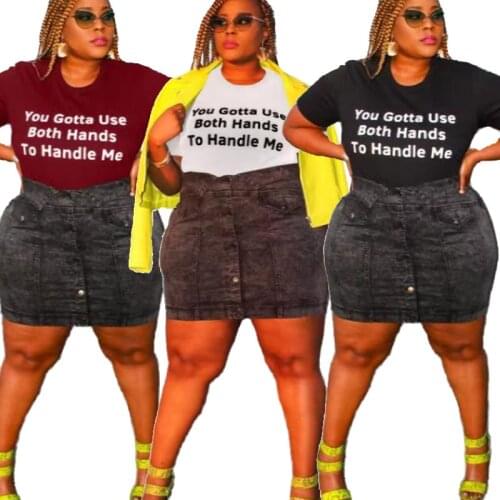 Summer T Shirt Women Short Sleeve Print Letter Pullover Tee Shirt Femme Casual Plus Size Tops Streetwear Wholesale Dropshipping