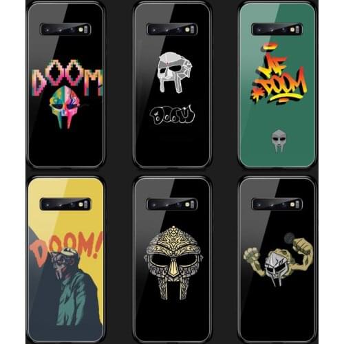 MF Doom Phone Case Tempered Glass For Samsung S20 Plus S7 S8 S9 S10E Plus Note 8 9 10 Plus A7 2018