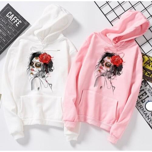 Day Of The Dead Shirt Sugar Skull Girl With Rose Tattoo Hoodies-sweatshirt Customized Cool Fashion Clothes For Men streetwear