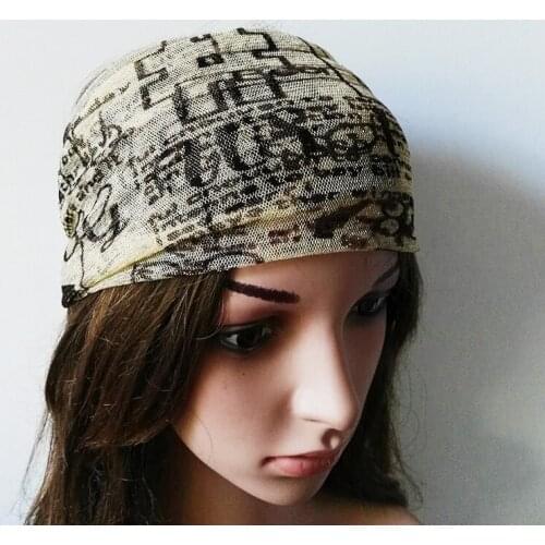 Simple Tinsel Mesh Fabric Headwrap Women and Girls Stretchy Headbands Turbans Fashion Headwear Stretchy