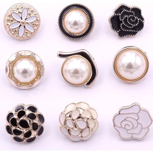 10pcs Metal Buttons For Clothing DIY Apparel Sewing Decorative Button For Crafts Accessories GT-9036