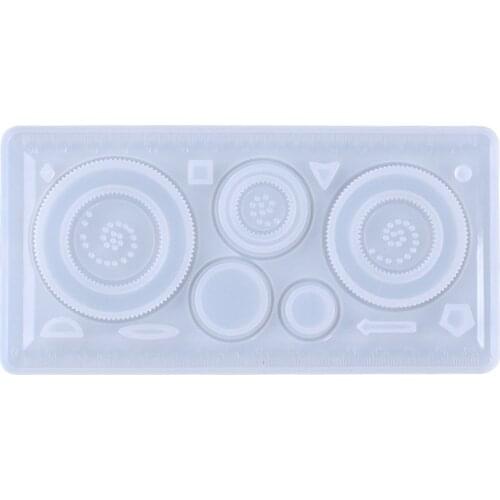 Crystal Epoxy Silicone Mold DIY Handmade Students Ruler Right Angle Ruler Mold Resin Crafts Casting Mold Spirograph DIY Mould