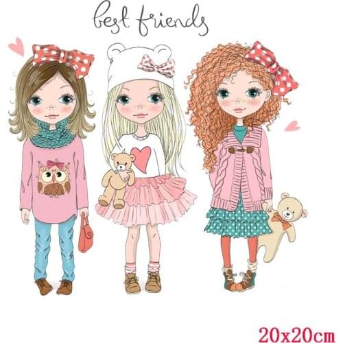 Prajna Fashion Girl Iron On Heat Transfer VOGUE Thermal Hot Vinyl Stickers T-shirt Clothes DIY Patches For Clothing Iron Sticker