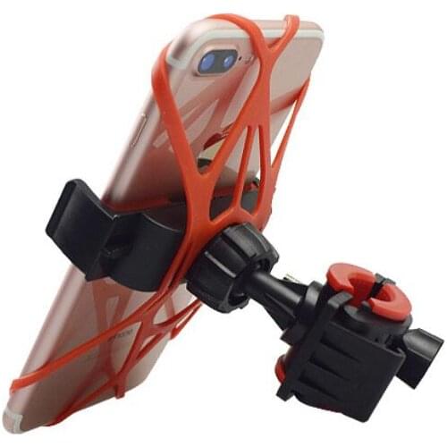 Bicycle phone holder for golf trolley universal 360 degree rotation windshield golf phone holder