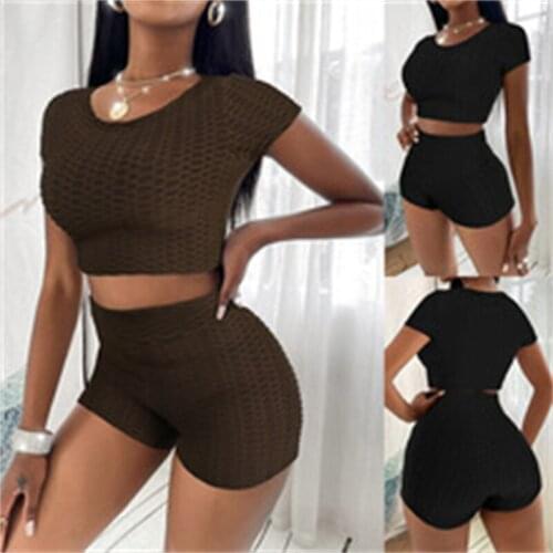 Women Tank Top High Waist Tracksuit Sets, Sling Sleeveless Bodycon Cami Top Shorts Pants Sporty Casual Fitness Outfits