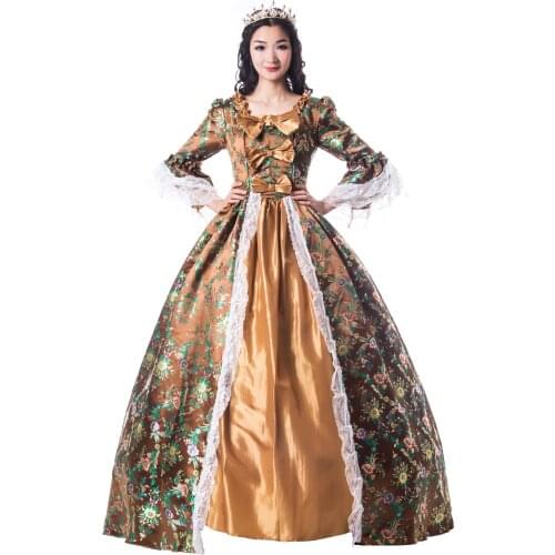 Victorian Southern Belle Westworld Gown Floral Plus Size Renaissance Dress