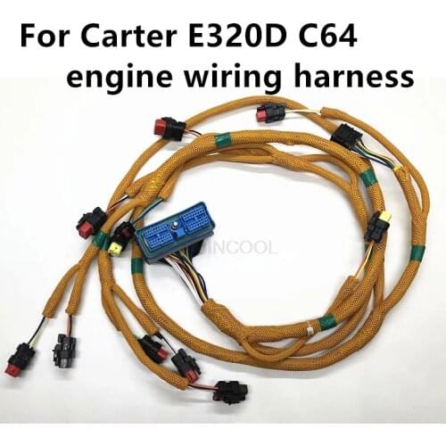 For CAT E320D engine line CAT C6.4 engine wiring harness high quality accessories free mail