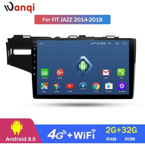 4G Lte All Netcom 10.1" Android8.0 2+32G Car DVD Player GPS navigation For HONDA Fit Jazz 2014-2018 head unit multimedia player