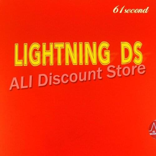61second Lightning DS NON-TACKY Pips-in Table Tennis PingPong Rubber With Sponge