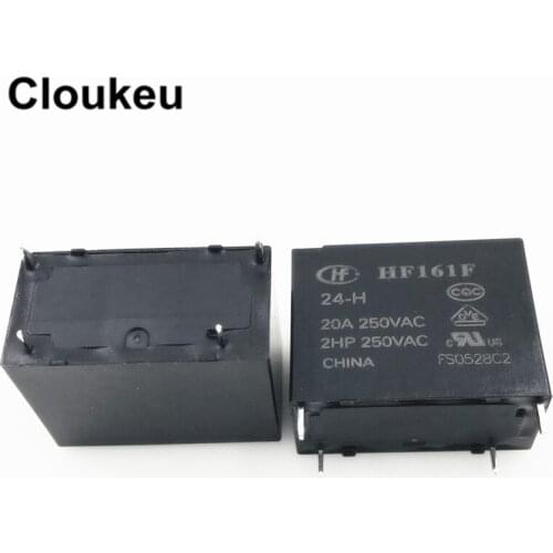 70Pcs Relay DIP4 HF161F-12-H HF161F-24-H 12V 24V 20A