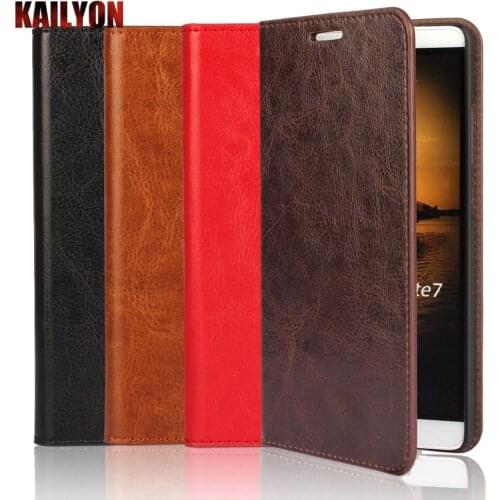 For huawei Mate 7 Case Luxury Flip Genuine Leather Phone Cove Fundas Para Coque Capa for huawei Mate 7