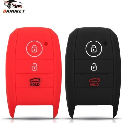 Dandkey Replacement Silicone Key Case Cover For Kia Rio Sportage 2014 Ceed Sorento Cerato K2 K3 K4 K5 Carens Picanto Skin Soul